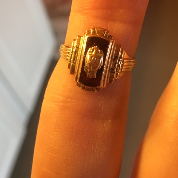 Vintage 1945 solid Gold ring 10kt - Picture 2 of 4